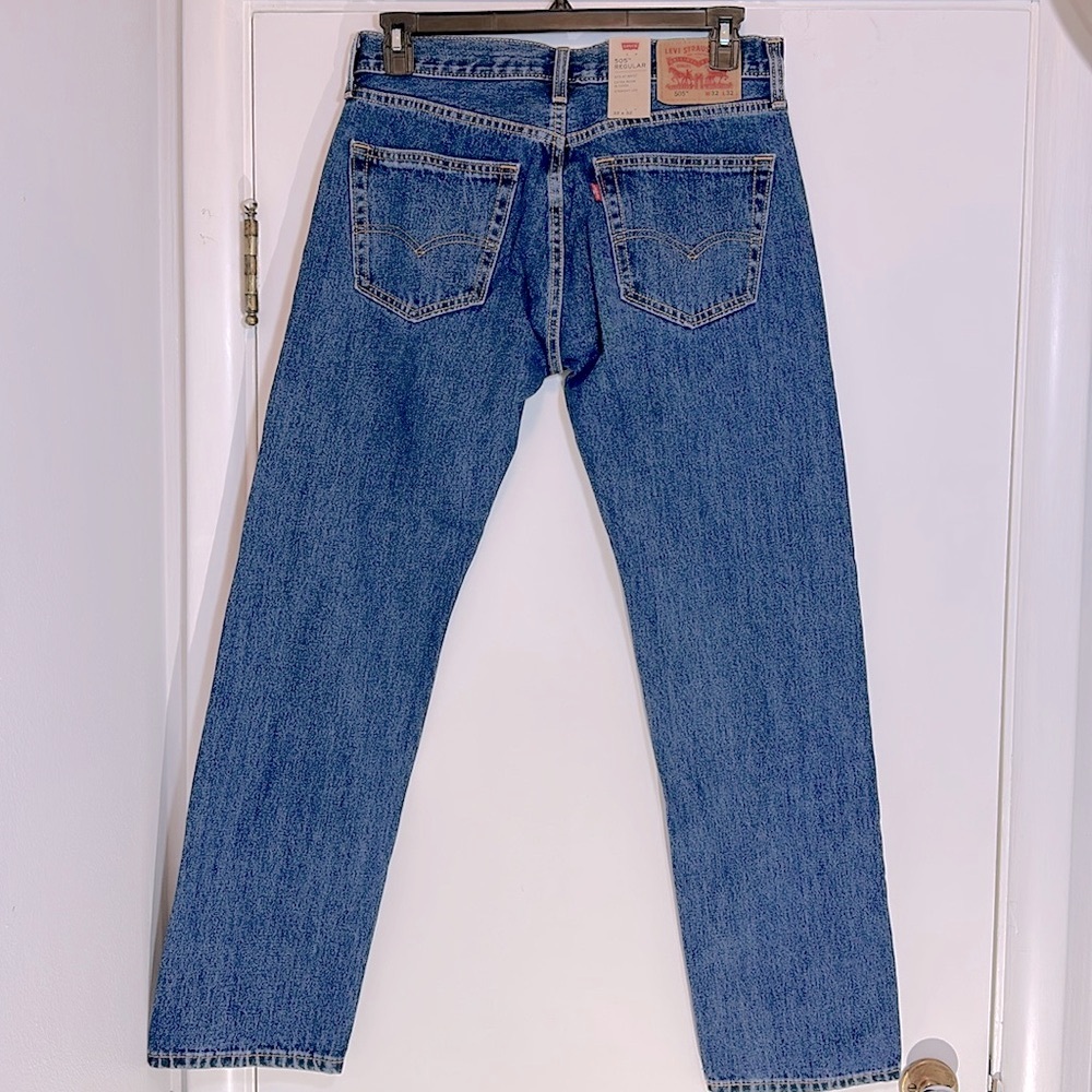 Levi’s 505 Cotton Denim Relaxed Fit Jeans 32x32 NWT - Picture 6 of 11